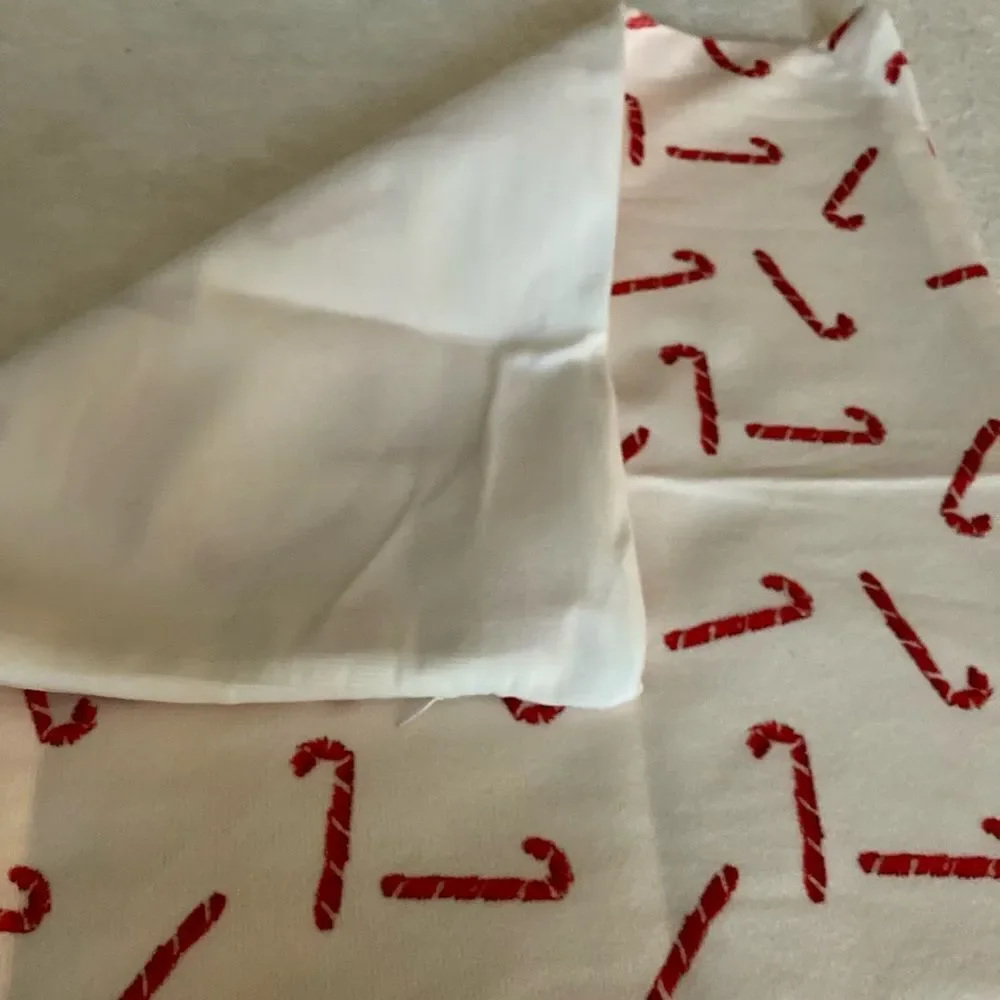 Candy Cane Holiday Pillow Cover